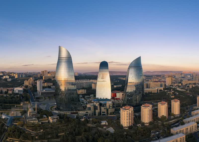Baku city at night
